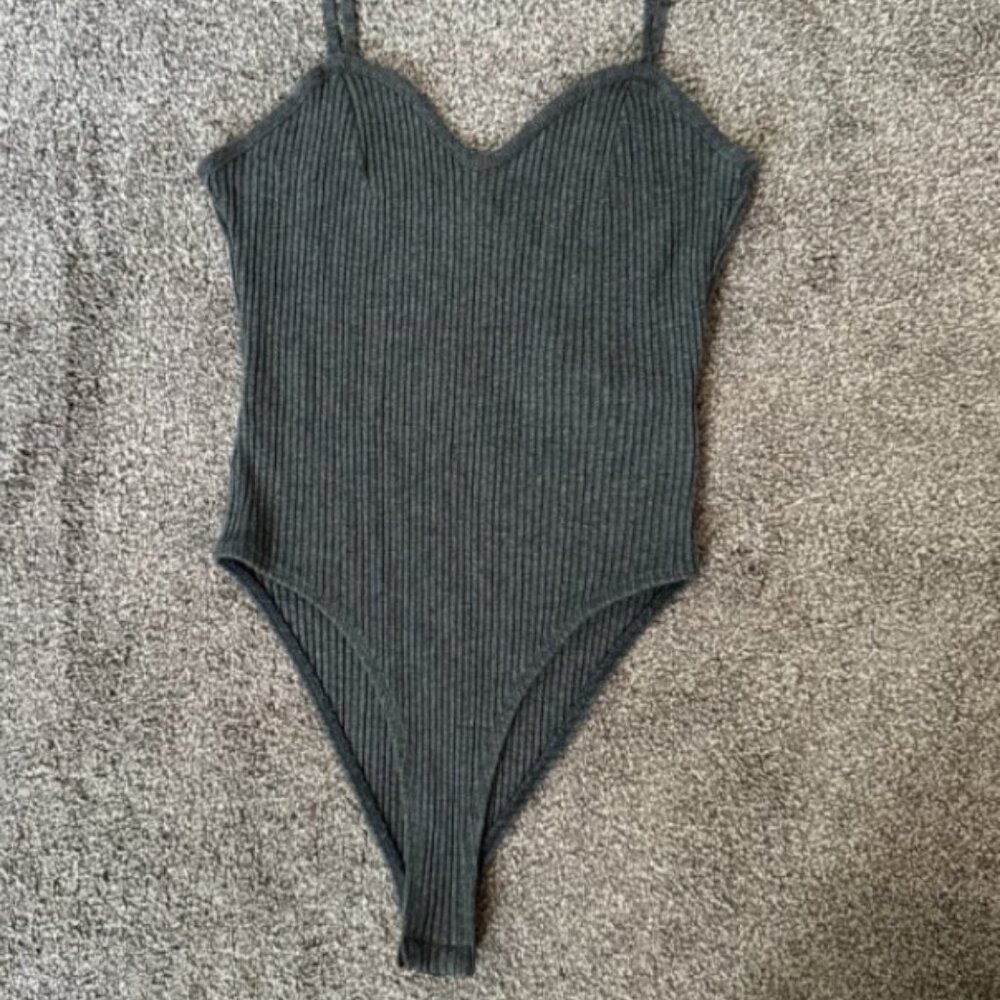 Womens Sz M - Zara bodysuit, gray